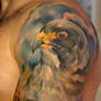 Peregrine falcon tattoo