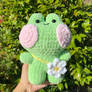 Crochet chubby frog