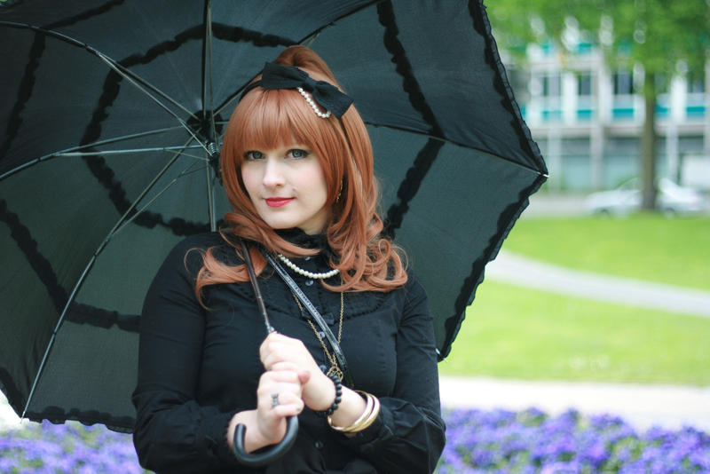 Black umbrella