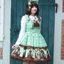 Mint/Brown Chess Chocolate Lolita