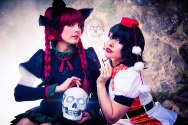 Spooky girls Aya and Orin