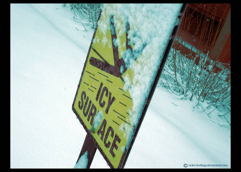 Icy Surface sign