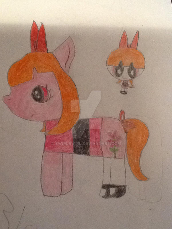 Blossom pony colored by SwirlSwirl on DeviantArt