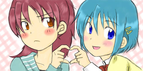 Valentine's Day - Kyouko x Sayaka