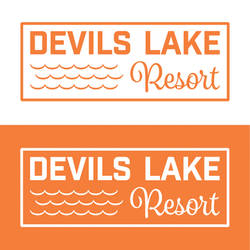 Logo Design: Devils Lake Resort Rectangle