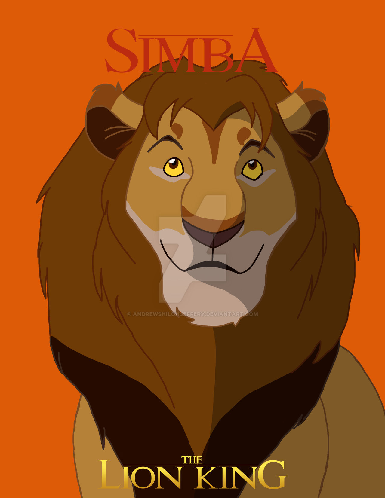 Simba (Adult) by AndrewShilohJeffery on DeviantArt
