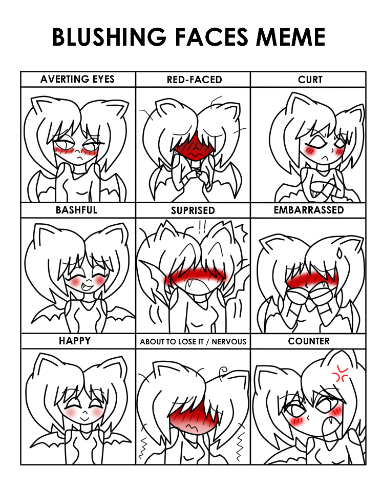 HoneyBatty: Blush Meme