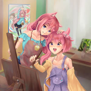 Komomo Tries Painting!