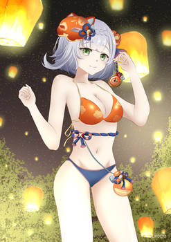 Noelle in Retracing Bolide Swimsuit