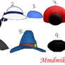 MMD Hat Pack 1 DL