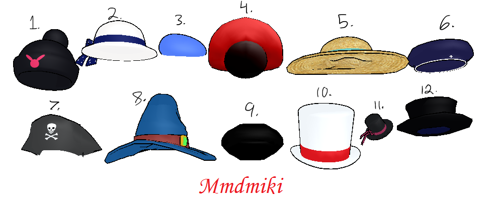 MMD Hat 1 DL by CelestCSilvari DeviantArt