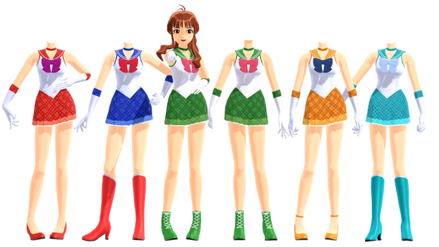 MMD DL Series Sailor Scouts Outfits DL