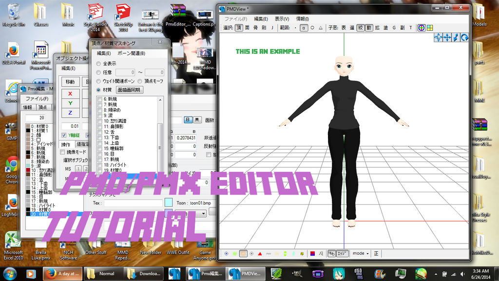 PMD/PMX Editor Tutorial: Invisible Vertices by CelestCSilvari on DeviantArt