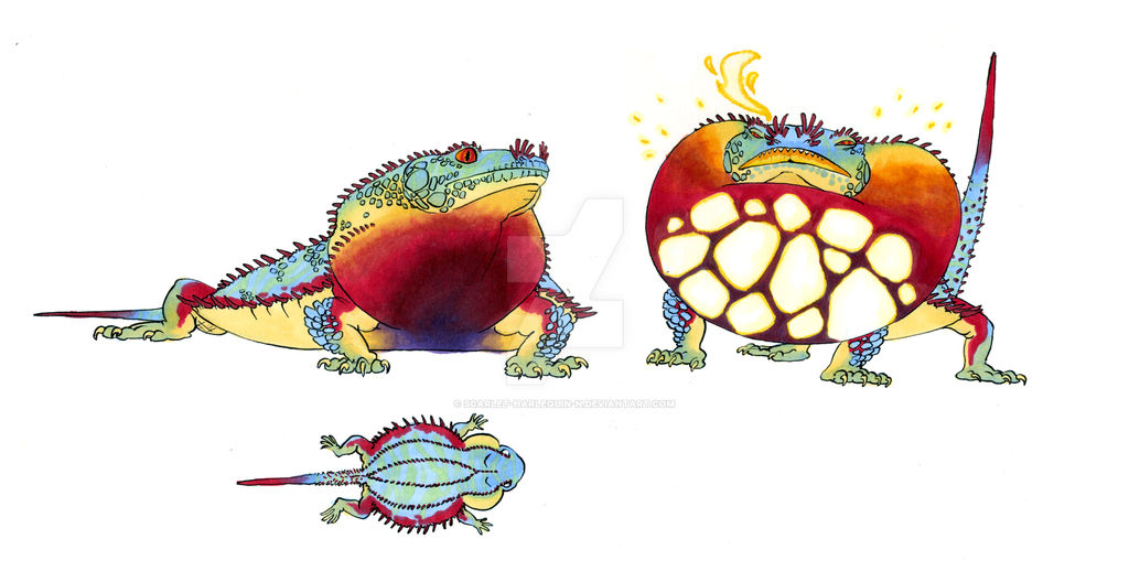 Draw Fire Lizard Fire Lizard by Scarlet-Harlequin-N on DeviantArt