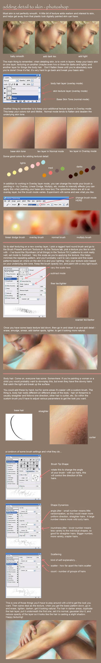 adding detail to skin - PS by ceruleanvii