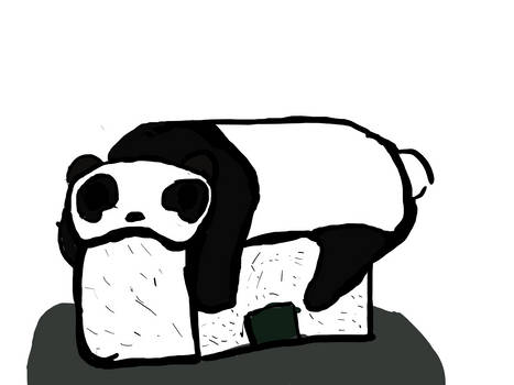 i made panda sushi....i want sushi now...