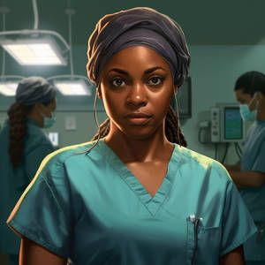 Female African Medic - GTA Character Art