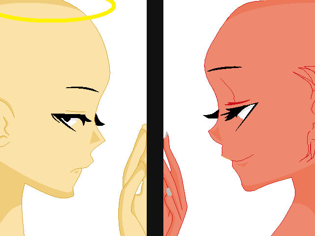Anime Angel and Devil Base by TheShipper100 on DeviantArt