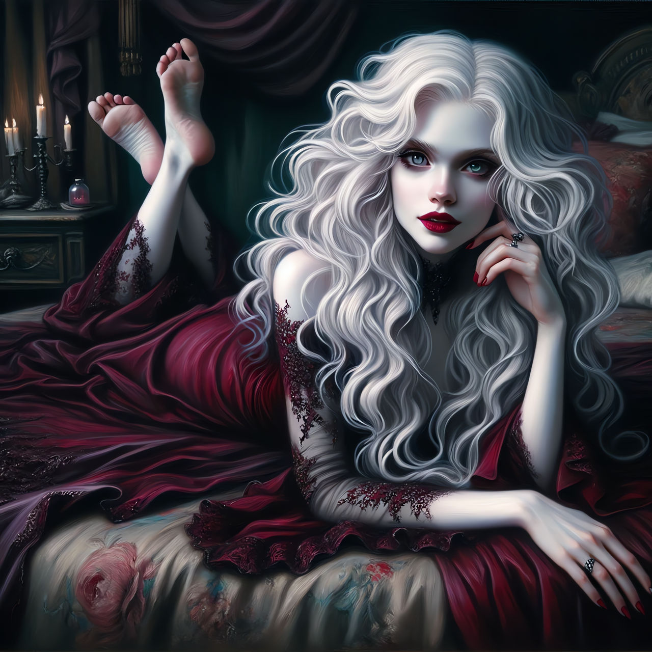 (AI) The Scarlet Lady by TicklishPeach on DeviantArt