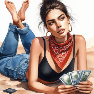 (AI) Grand Theft Auto VI - Lucia Cashing in