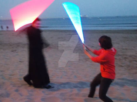 Saber Fight on the Beach