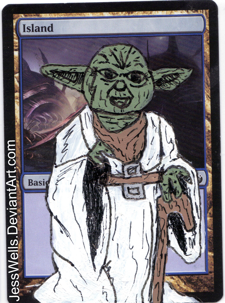 Altered Magic Card Yoda