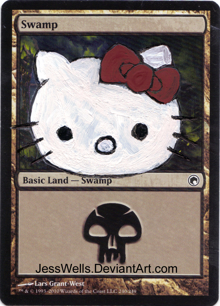 Altered Magic Card Hello Kitty