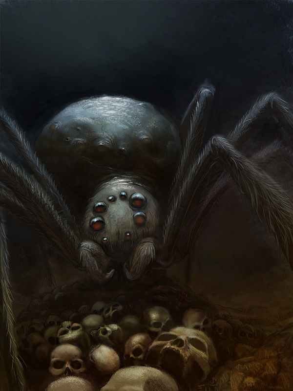 Monstrous spider by ortheza