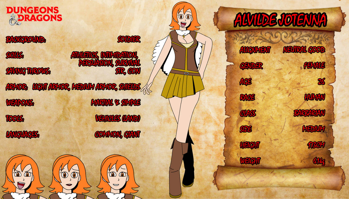 Alvilde ALVILDE JOTENNA Character Profile by PaleoBeastEnt on DeviantArt