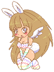Gyaru Girl Bunny Angel by CloverWing