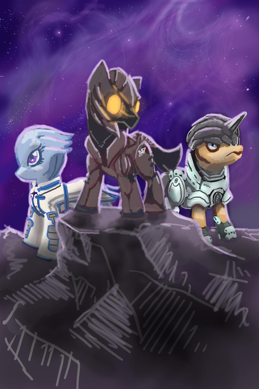 Mass Effect Ponies