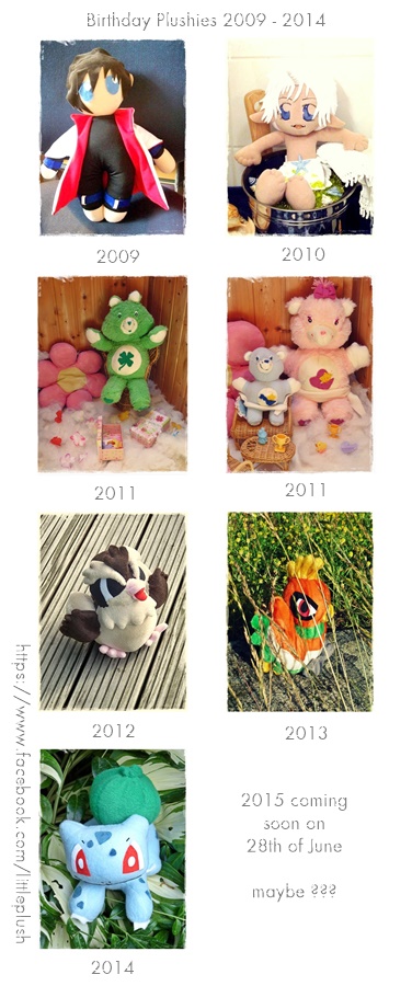 Birthday Plushies 2009 - 2014