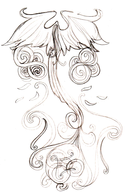 Back tattoo sketch design by KorsithKoris on DeviantArt