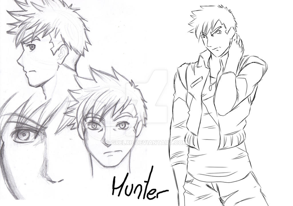 Hunter Oc sketches and practices by GrelxB on DeviantArt