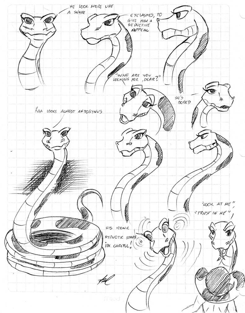 Kaa Python Colouring In Kaa model sheet by Tiquitoc on DeviantArt