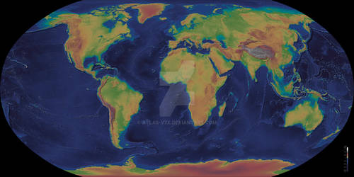 The Planet Earth - Elevation Map