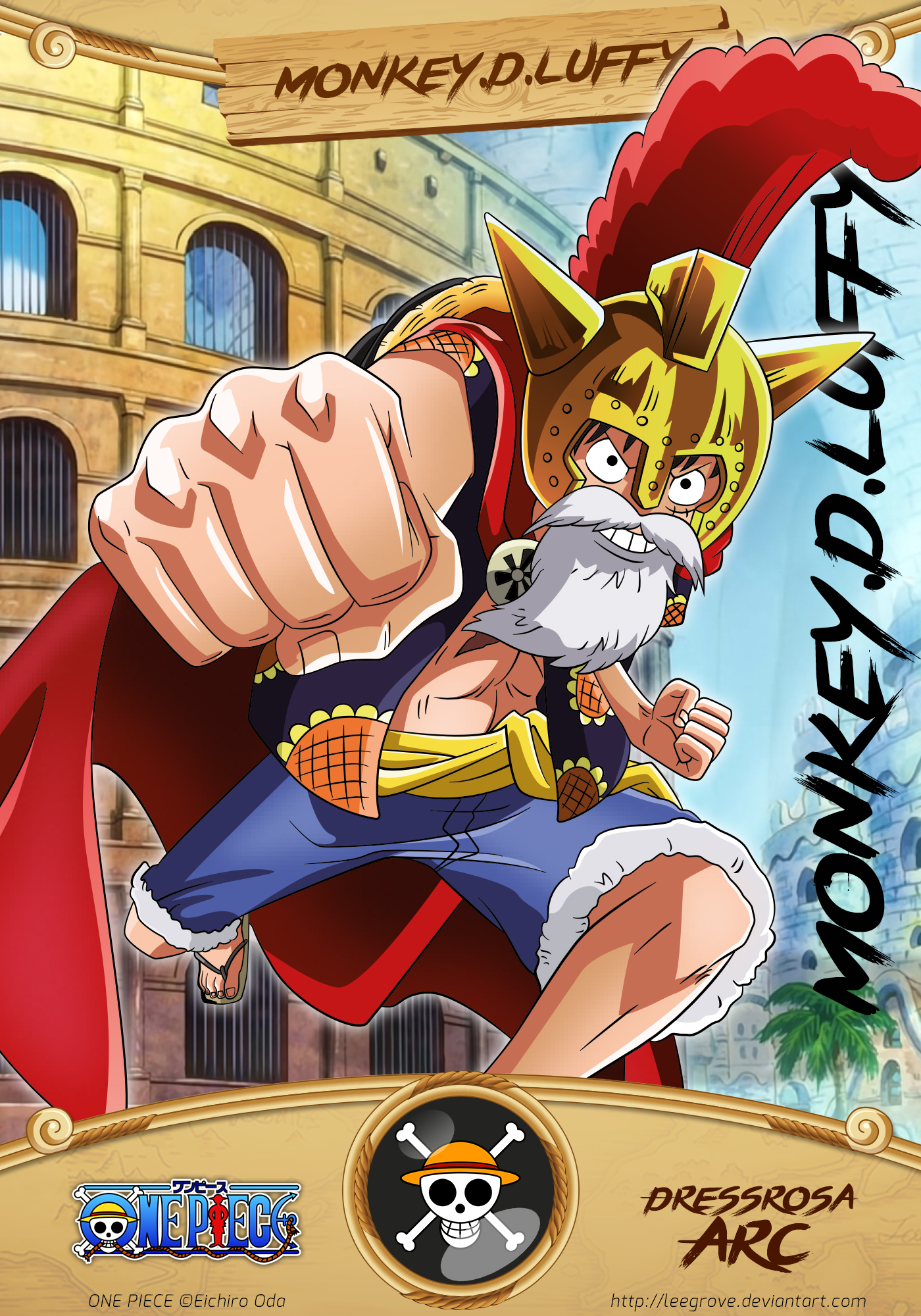 One Piece] Monkey D. Luffy (Dressrosa) by YGR64 on DeviantArt