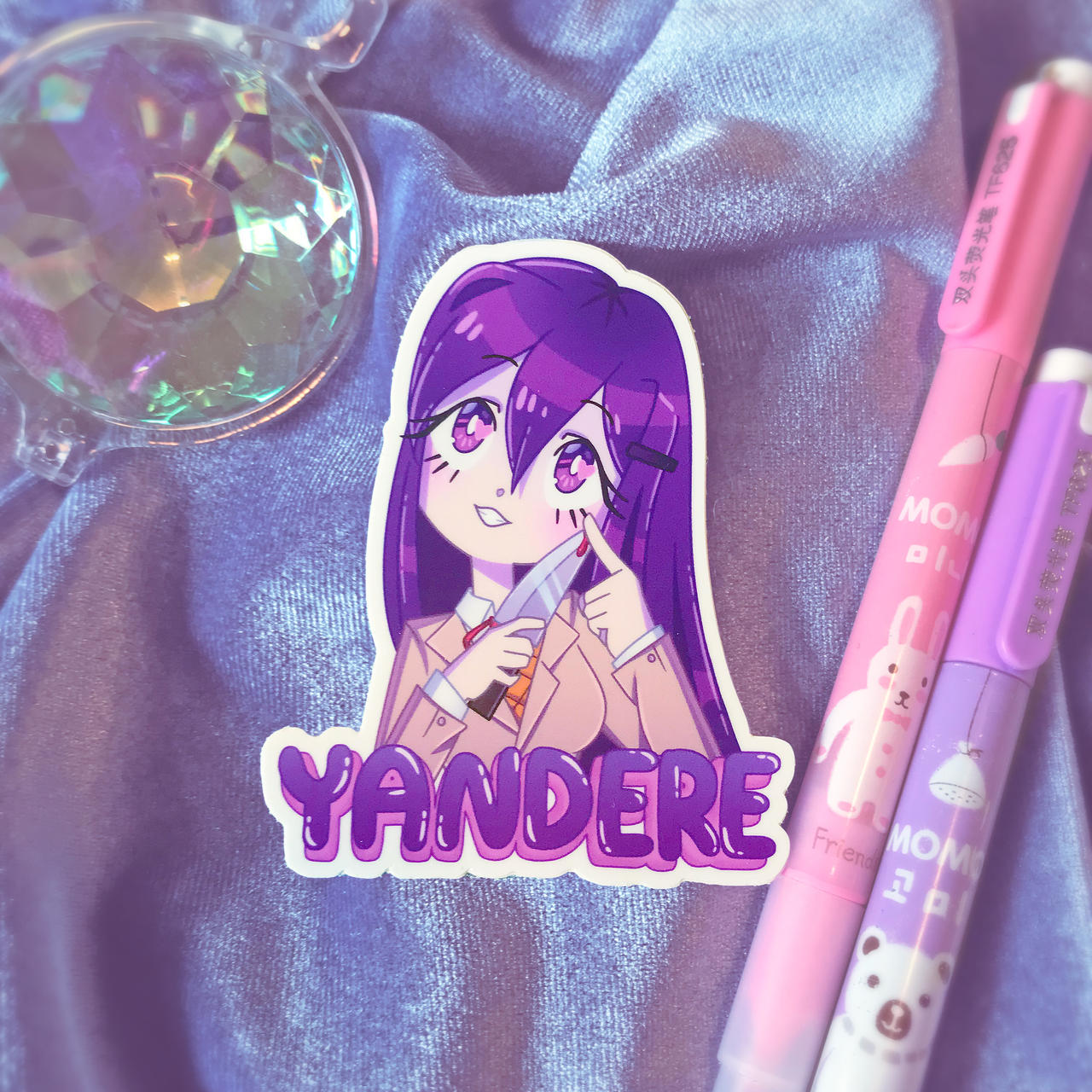 Yuatari Sticky Yandere Yuri Sticker by CallMeClementine on DeviantArt