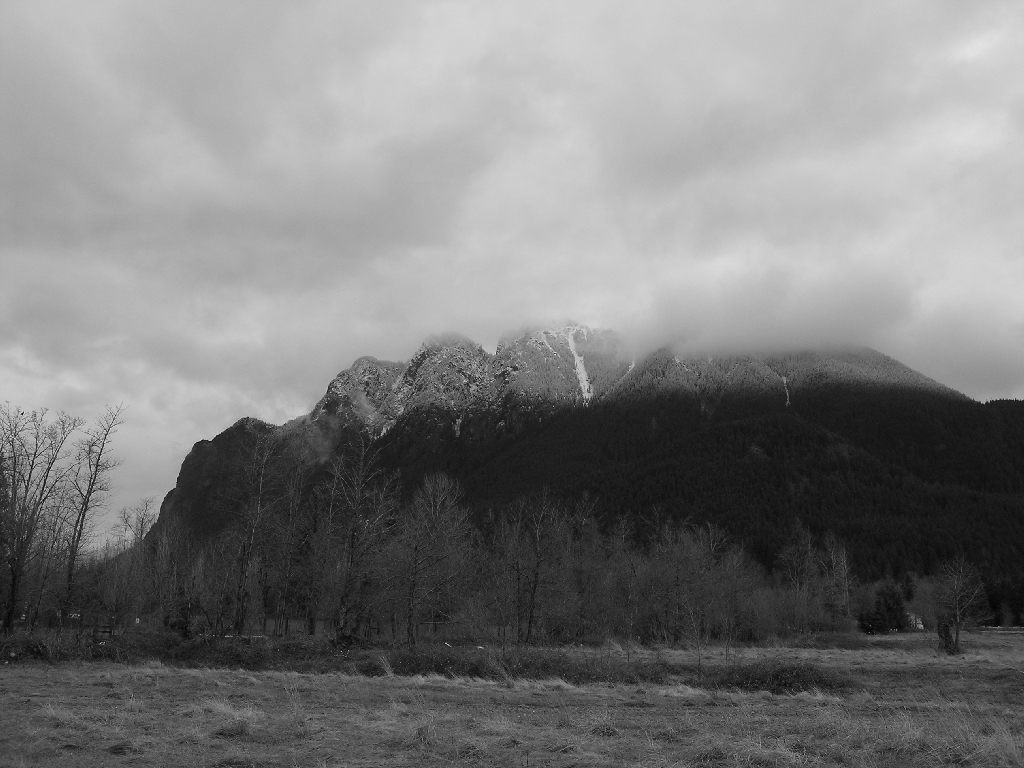 Mt. Si In Black And White