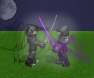 Ninja V Ninja (Roblox Art)