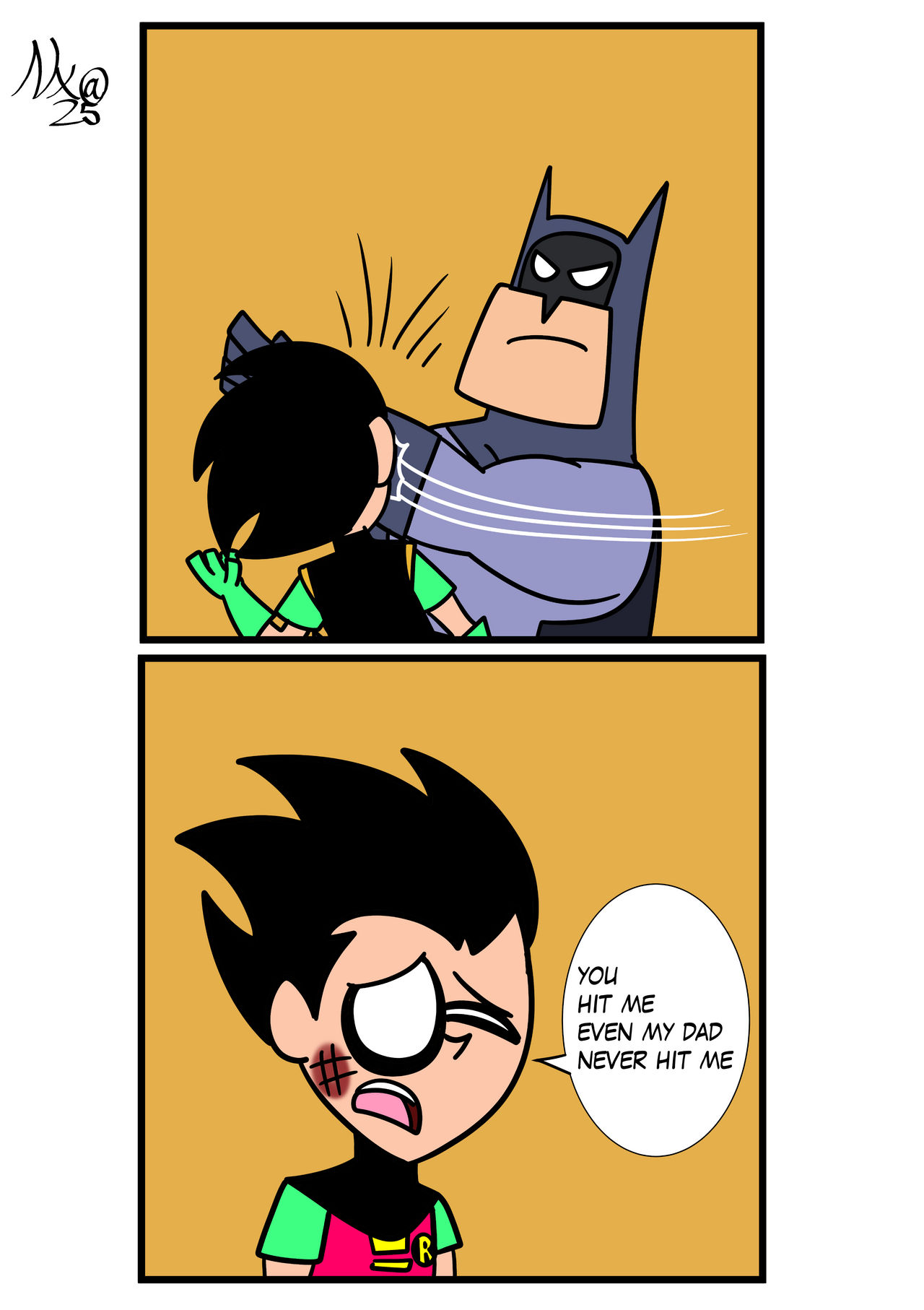 Batman slap Robin TTG version by NXAlpha25 on DeviantArt