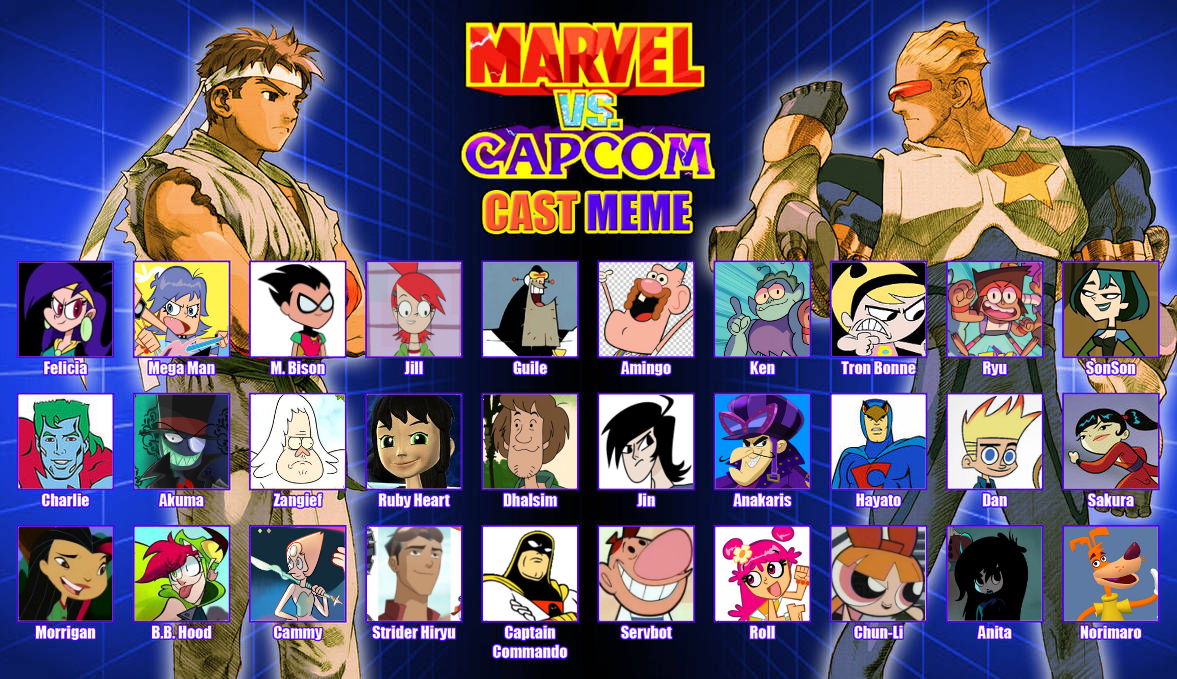 CN x Marvel vs Capcom (Capcom) Cast meme by NXAlpha25 on DeviantArt