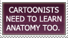 Cartoonists and anatomy by LilithiumStamps