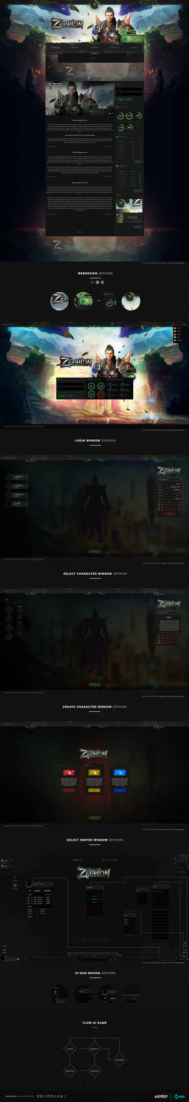 UI/UX MMORPG/Web Concept Zephion by weredesign on DeviantArt