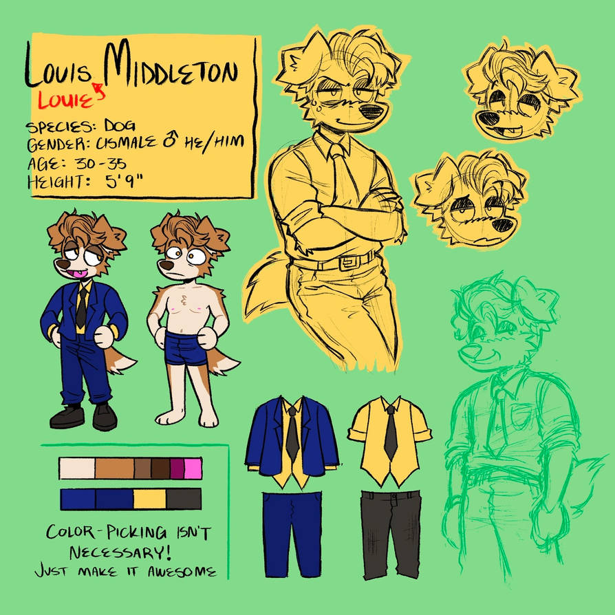 Middleton Style Rws Deviantart LOUIE MIDDLETON ref sheet by axxaryllis on DeviantArt