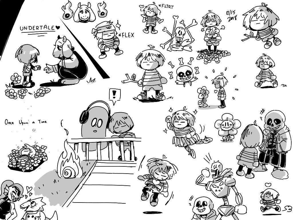 Undertale First Picture Undertale sketches by DiDi-dias on DeviantArt