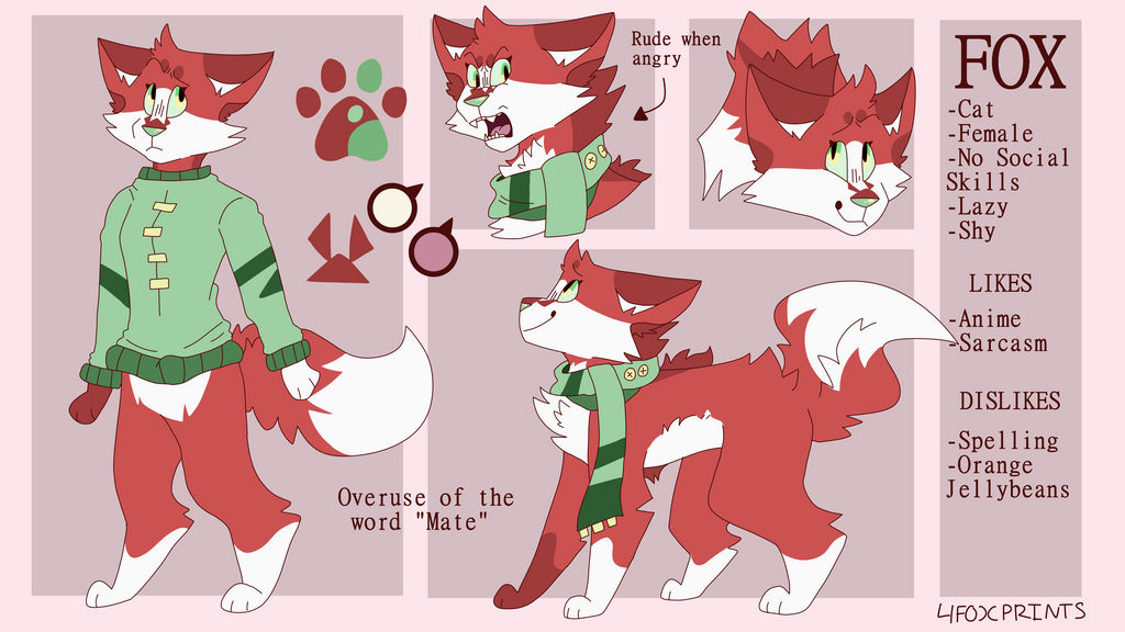 Rot Fox Reference Fox Reference by 4FOXPRINTS on DeviantArt