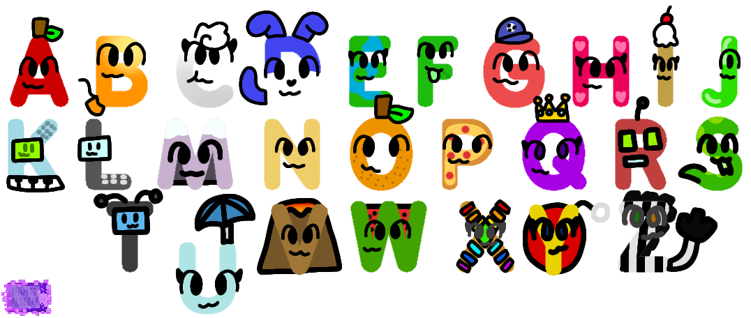 Alphabetons in Japanese Hiragana style by ShayKit999 on DeviantArt