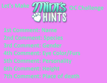 Lets make a mints hints oc