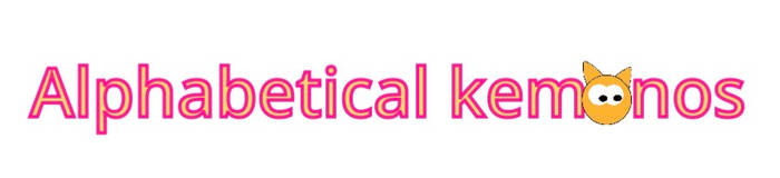 Alphabetical kemonos logo